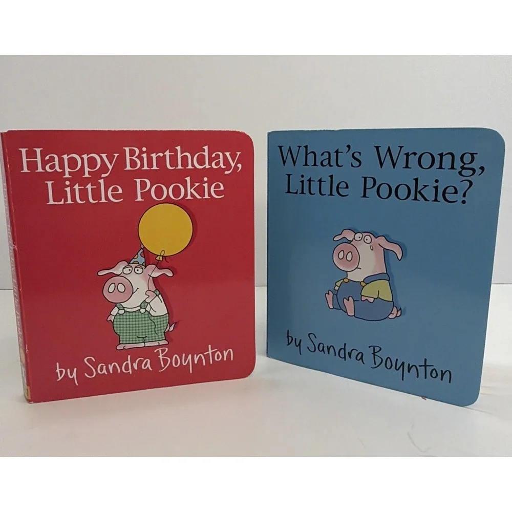 2 Little Pookie Books Birthday, Little Pookie & What's Wrong? Boynton,Sandra NEW